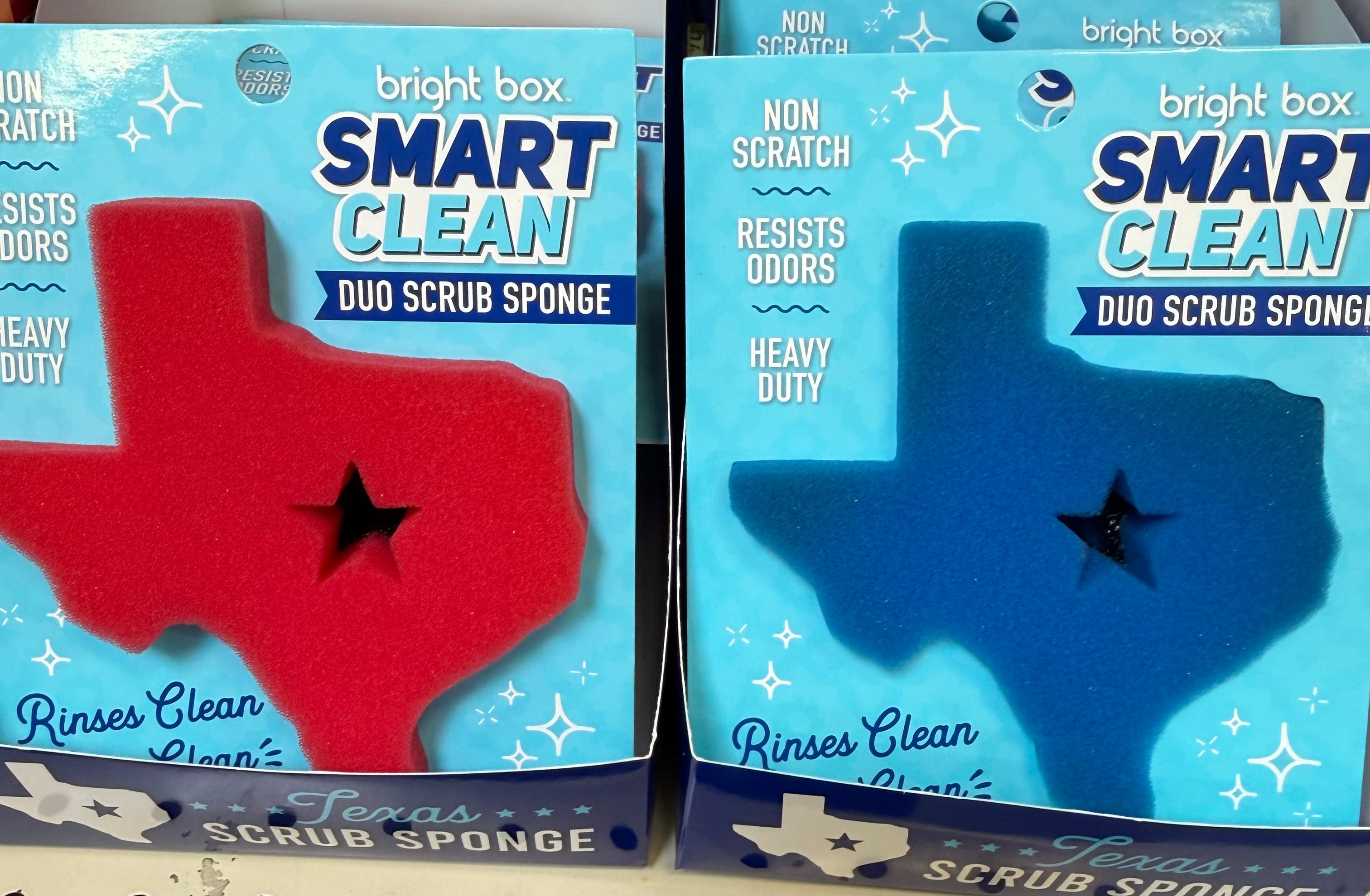 Texas shaped Scrubbies. 2 per pack. Red or blue mixed.